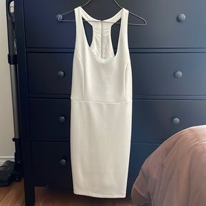 White body con dress